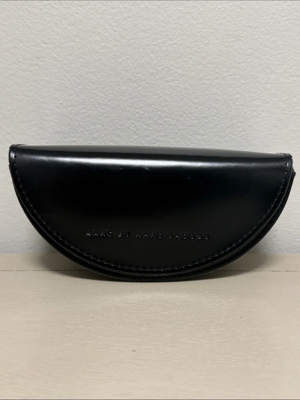 Marc by Marc Jacobs Black Half Moon Hard Sunglasses Eyeglass Case